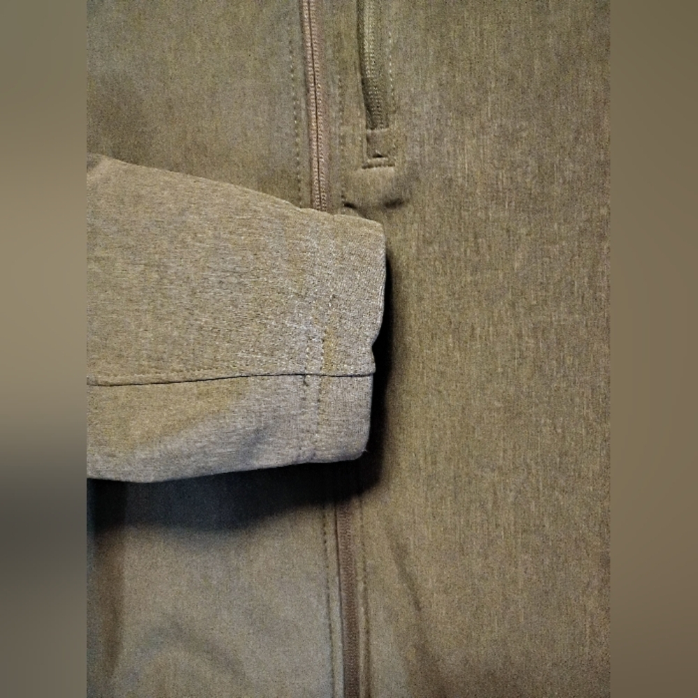 Orvis Softshell Jacket Full-Zip Gray Heather Flee… - image 5